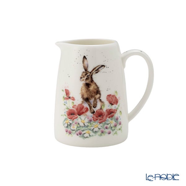 ロイヤル・ウースター レンデル ジャグ 8cm ウサギ／花畑