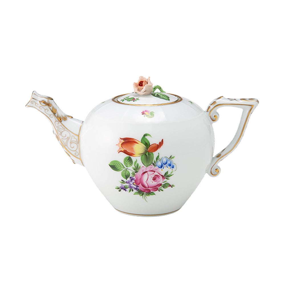 ヘレンド (HEREND) チューリップの花束 BT 00608-0-09 ティーポット ローズ 400ml