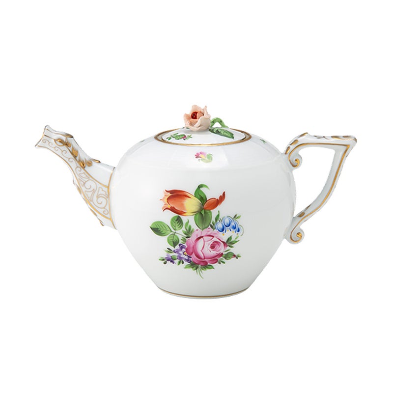 ヘレンド (HEREND) チューリップの花束 BT 00608-0-09 ティーポット ローズ 400ml