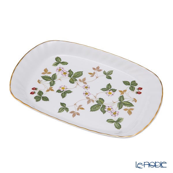 ウェッジウッド（Wedgwood） ワイルドストロベリー スパイラルトレイ 21×14cm