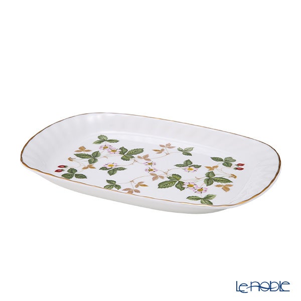 ウェッジウッド（Wedgwood） ワイルドストロベリー スパイラルトレイ 21×14cm