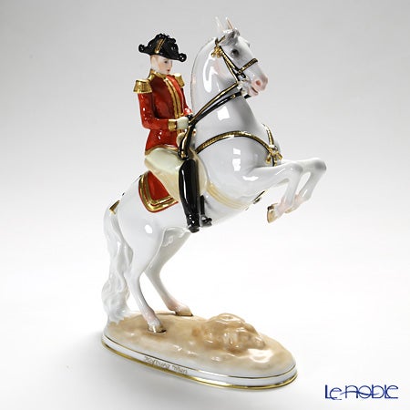アウガルテン（AUGARTEN） フィギュリン（011210） スペイン乗馬学校 クールベット 28cm 1595