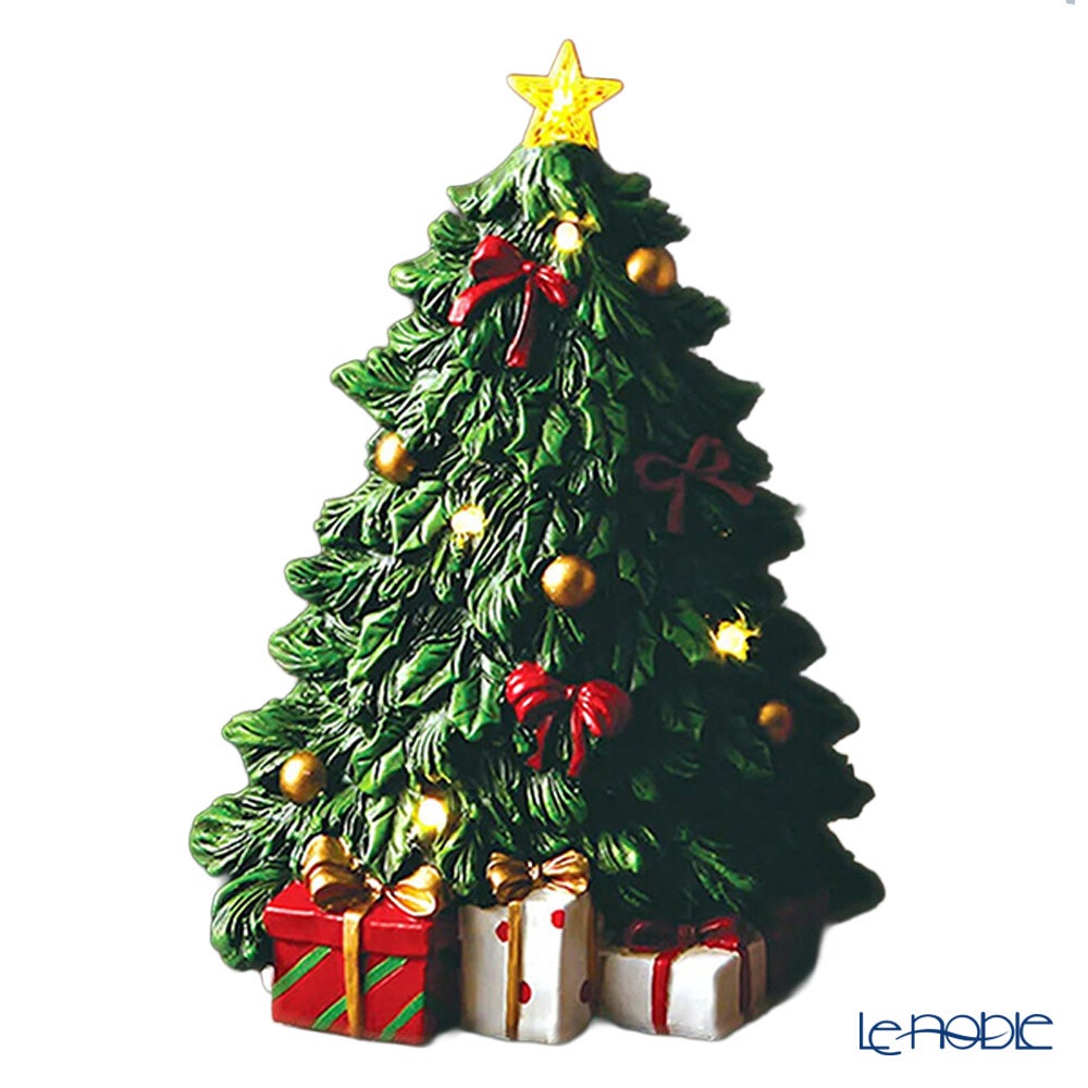 ハルモニア クリスマスオブジェ ビンテージLEDツリー 23cm HM-011639 ※単4電池×2本使用（別売）