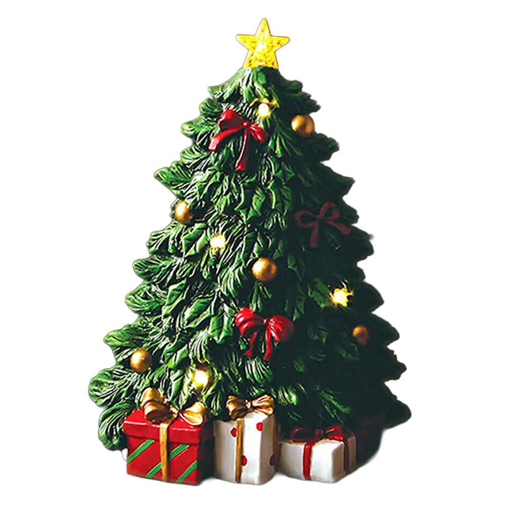 ハルモニア クリスマスオブジェ ビンテージLEDツリー 23cm HM-011639 ※単4電池×2本使用（別売）